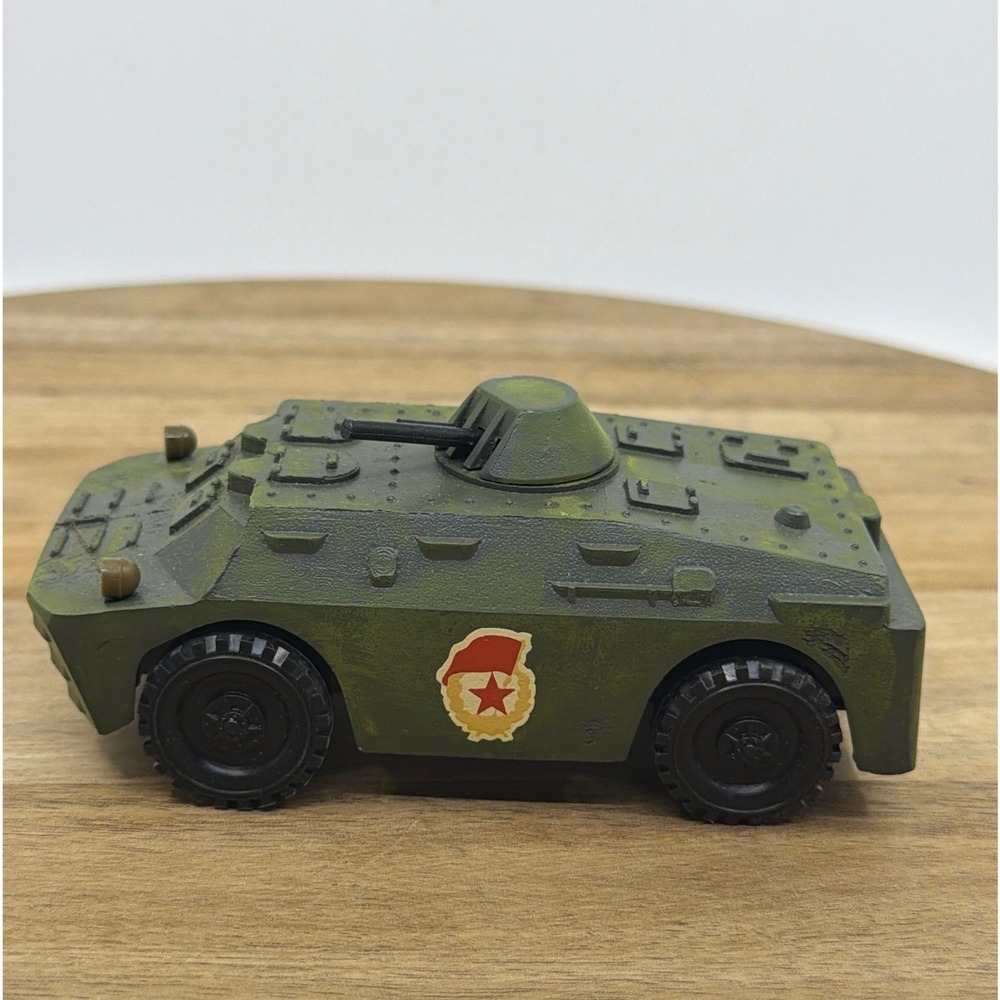 Arsenal BRDM-2‎ Toy Armored Car Kids 4.5in Green Good Vintage USSR Soviet Boxed